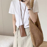 Sac de rangement pour lunettes de style coréen RR, en cuir premium, pochette de voyage tendance pour lunettes de soleil, sac à bandoulière pour lunettes d'extérieur