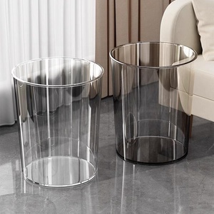 Cestino per Rifiuti Domestici, Bidone per Soggiorno di Alta Qualità, Contenitore per Rifiuti in Plastica Trasparente con Apertura Superiore - Product Image 1