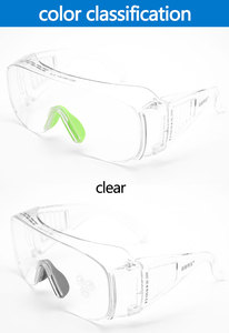 Lunettes de sécurité de haute qualité, belles, transparentes, entièrement fermées, anti-buée, anti-éblouissement, en PP, pour la protection contre les UV - Product Image 3