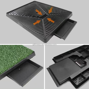 Alfombra Reutilizable de 3 Capas para Perros con Bandeja y Césped Artificial - Product Image 6