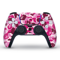 Autocollants en vinyle de style camouflage Data Frog pour la coque de la console de la manette PS5 pour les joueurs vidéo