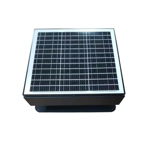 Ventilador Industrial de CC para Refrigeración Solar - Panel Solar de 50W, Flujo de Aire de 2300m³/h, Termostato Inteligente, Refrigeración para Almacenes y Fábricas ODM - Product Image 1