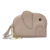 Portefeuille créatif en cuir de vachette, porte-monnaie mignon pour fille, mini sac à monnaie en cuir véritable pour femme, porte-monnaie pour enfant