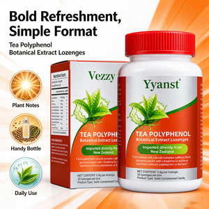 Tabletas de Extracto Botánico de Polifenoles del Té de Marca Privada con Guaraná, L-Teanina, Taurina, Vitamina B1, Suplemento Energético Herbal Vegano - Product Image 2