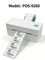 Imprimante thermique sans fil pour étiquettes d'expédition et de factures, 100 mm, 203 dpi, mini 4x6 pour stock, garantie 1 an, 30-100 mm