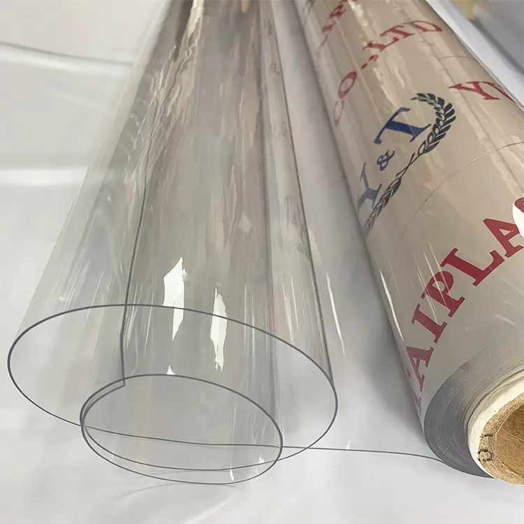 Pvc Film Transparent factory price Waterproof Super Clear PVC Plastic Roll PVC Film Transparent
