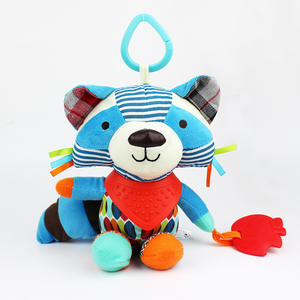 Nouveau-né bébé hochets doux jouets suspendus pour siège auto poussette sensorielle animaux en peluche jouets pour bébé 0-12 mois avec <span class=keywords><strong>anneau</strong></span> de <span class=keywords><strong>dentition</strong></span> - Product Image 5