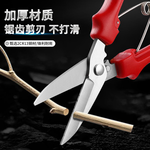 Pinheng Garden Pruning Shears Stainless Steel Red Butterfly Bypass <b>Pruner</b> For Flower Trimming Fruit Picking - Product Image 2