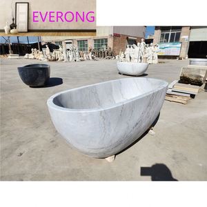 Baignoire autoportante en marbre gris et blanc, prix d'usine <span class=keywords><strong>moins</strong></span> <span class=keywords><strong>cher</strong></span> - Product Image 4