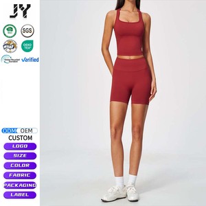 Set Yoga Senza Cuciture Joyyoung, <span class=keywords><strong>Aderente</strong></span> a Vita Alta con Controllo Pancia, <span class=keywords><strong>Abbigliamento</strong></span> Sportivo da Esterno Traspirante ad Asciugatura Rapida - Product Image 2
