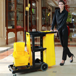 Vente en gros de service de restaurant <span class=keywords><strong>chariot</strong></span> de ménage pliable multifonction pour hôtel <span class=keywords><strong>chariot</strong></span> de ménage <span class=keywords><strong>Rubbermaid</strong></span> - Product Image 2