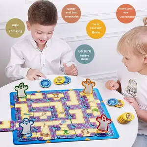 Ghost Madness Maze Puzzle Juego de mesa para familias Juguetes educativos para niños Rompecabezas Entretenimiento y diversión familiar - Product Image 3