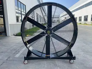 Large Volume Free Installation 1.5m Industrial Large Moving Fan For Fitness