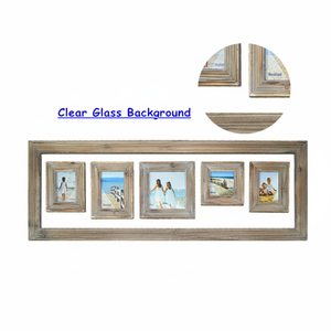 Cadre <span class=keywords><strong>photo</strong></span> mural décoratif à 5 ouvertures avec puzzle et <span class=keywords><strong>tableau</strong></span> de lettres, design Cross Unity - Product Image 5