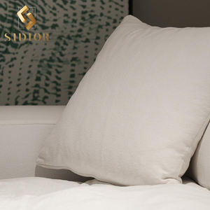 Conjunto de sofá de nube de esquina de terciopelo de plumas italianas, muebles de sala de estar, sofás curvos seccionales modulares para el hogar de lujo - Product Image 3