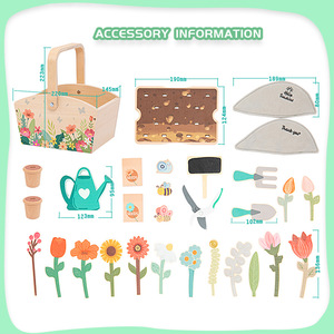 <span class=keywords><strong>Mon</strong></span> <span class=keywords><strong>petit</strong></span> jardin de jouets simule la plantation de fleurs, maison de jeu, interaction parent-enfant, éducation précoce, puzzle, jouets en bois pour enfants - Product Image 4
