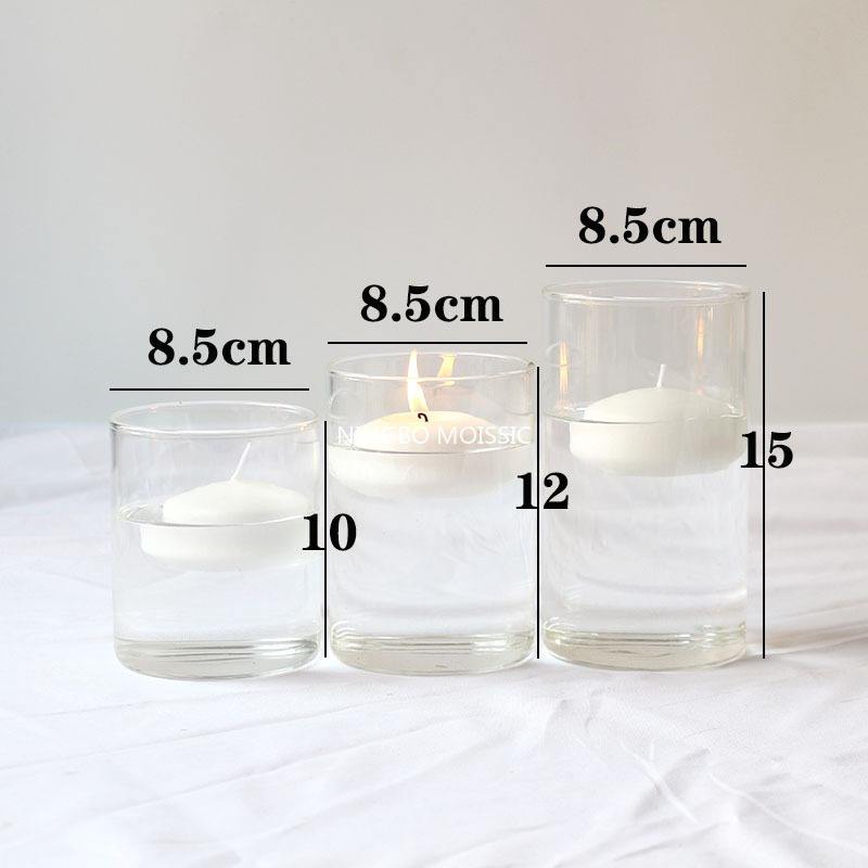 Diameter 8.5 three-piece set + floating candle