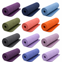 Tapete de Yoga TPE de un Solo Color, Duradero y Antideslizante, para Ejercicio en Oficina, Venta al por Mayor de Fábrica, Yugaland Tech Park
