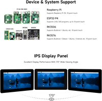 AISmartlink Waveshare 7 inç DSI Kapasitif Dokunmatik Ekran Raspberry Pi 5/4B/3B/CM3/3+/4 ile Uyumlu 720x1280 IPS Panel