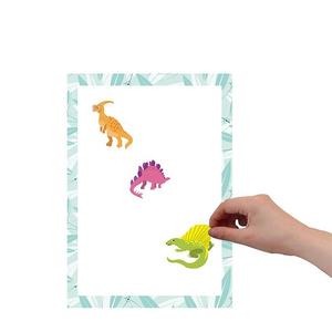 Tablero de dibujo de plástico ecológico personalizado al por mayor, juegos de plantillas para niños, plantilla de dinosaurio, juguete de dibujo educativo - Product Image 5