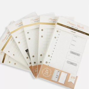 Papiers de remplissage pour agenda A6, Journal intime à spirale, agenda, insertion hebdomadaire, Pages intérieures - Product Image 1