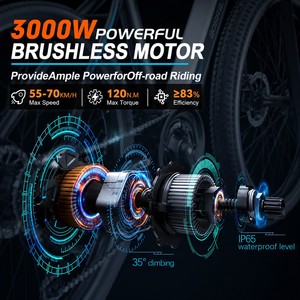 <span class=keywords><strong>Kit</strong></span> de conversion de <span class=keywords><strong>roue</strong></span> arrière de vélo électrique 72V 3000W, <span class=keywords><strong>moteur</strong></span> de moyeu KT V12L, écran LCD PAS, <span class=keywords><strong>kit</strong></span> complet pour <span class=keywords><strong>VTT</strong></span> tout-terrain, directement de l'usine - Product Image 2