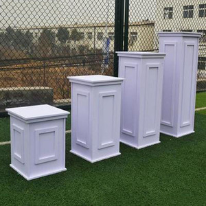 Phong cách Châu Âu PVC khắc Roman cột đạo cụ đám cưới vuông trụ cột đứng cho Đảng/Tiệc đường dẫn đám cưới plinth trang trí - Product Image 2