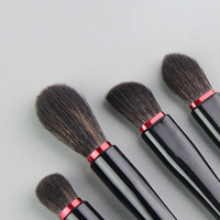 Ensemble de 8 pinceaux de maquillage professionnels à manche en plastique pour fond de teint, poudre et fard à paupières, kit de mélange, marque privée