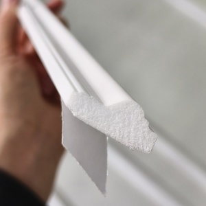 Moulures murales pré-coupées, 4 pièces/ensemble, 20 pouces, décoratives, autocollantes, en PS, moulures de finition, moulures à coller, bordures pour mur - Product Image 2