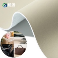 Cuir synthétique PU microfibre givré promotionnel de 1,2 mm, tissu résistant à l'usure pour la sellerie intérieure de voiture