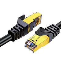 Kabel RJ45 Plug 32 awg cat7 sstp patch cord Cat5e Cat6 Cat6a Cat7 Cat8 32awg cat7 patch cord berjaket PVC untuk Transmisi Data