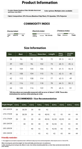 Herren Stretch No Iron Bequemes Hemd Koreanischer Stil Business Formal Interview Weißes Hemd Plus Size - Product Image 5