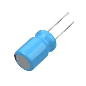 Condensateur radial TH à trou traversant 100 µF 20 % 16 V en aluminium, référence fabricant MAL209735101E6 - Product Image 1