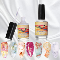 15ml 3D artistique étoile transfert feuille ongles Gel longue durée ciel étoilé photothérapie transfert rapide colle adhésif pour Nail Art bricolage