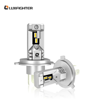 LUXFIGHTER Q12 lampu depan LED, lampu depan LED H1 H4 H7 H11 H13 Mini Csp 9005 C6 M8 F10 F30 tanpa kipas 9004