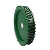 Herramientas de perfilado de bordes de 12 "y 14", muelas abrasivas de diamante de 300mm y 350mm, rueda de fresado de diamante L para piedra/cerámica