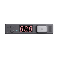 Picksmart CK_Label_V40 868MHz Afficheur tubulaire à 3 chiffres en plastique ABS gris, alimentation filaire, intégration WMS, lumière de préhension pour entrepôt