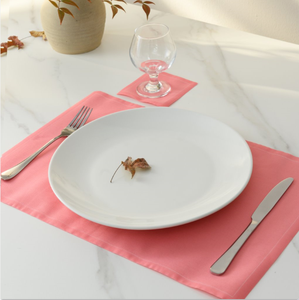 Napperons en tissu de coton rose clair personnalisés avec logo, jetables, modernes, imprimés, écologiques, durables, lavables 6 fois, pour usage en restaurant - Product Image 6