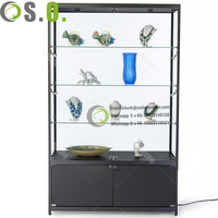 Vitrine d'Exposition à Vente Chaude d'Usine, Vision Intégrale à 360 Degrés, Meuble en Verre pour Magasin de Détail avec Éclairage LED Intérieur