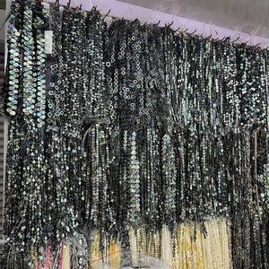 3x4mm 3x5mm 4x6mm lau <span class=keywords><strong>trochus</strong></span> vỏ rondelle hình bầu dục vỏ màu trắng bàn tính hạt đối với trang sức làm - Product Image 6