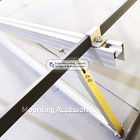 Panneau solaire monté sur le toit barres panneau solaire fondation en béton fabricant fourniture aluminium trépied réglable