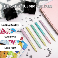 Stylo gel durable 0,7 mm Signature pour l'écriture scolaire, en plastique, avec recharges d'encre noire, rose, bleue et rouge disponibles