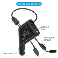 Adaptor Pengisi Daya Baterai Drone RingTeam 3-in-1 Pengisi Daya Cepat Kompatibel dengan Baterai Standar Mini 3 Pro Pengisi Daya Mobil