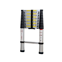 Nouveauté Extension télescopique en aluminium Lidl, échelle rétractable et pliable 3.8m/4m/4.4m/5m/5.8m/6.2m, pour escaliers