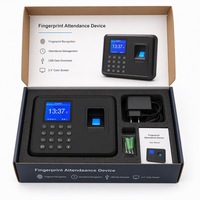 Máquina biométrica de control de asistencia por huella dactilar, terminal de control de acceso con código PIN, reconocimiento rápido para el registro de tiempo del personal de oficina