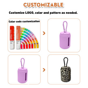 Dispensador de caca de silicona para mascotas personalizado al por mayor, recogedor de caca de perro, dispensador de bolsa de basura para salida de animales, caja de almacenamiento de caca de Mascota - Product Image 4