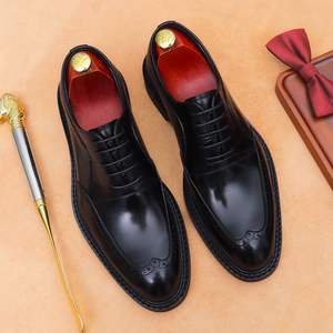 Chaussures classiques pour hommes en cuir véritable de haute qualité, grande taille, imperméables, avec amorti, désodorisantes et antidérapantes pour l'hiver et l'automne - Product Image 2