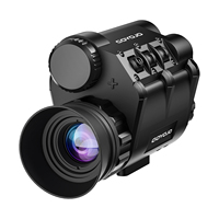 1X-4X NVG20 Monokuler Helm Penglihatan Malam Digital dengan Resolusi 2560x1440 dan Deteksi 400m untuk Berburu di Luar Ruangan