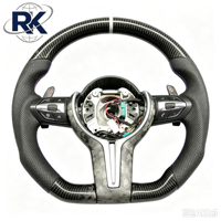   Volant sport en fibre de carbone F20 F30 F10 F15 F25 avec coutures rouges et palettes de changement de vitesse, directement de l'usine
