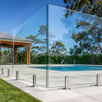 Verre trempé feuilleté antidérapant personnalisé à structure solide pour usage extérieur, salle de bain, industrie